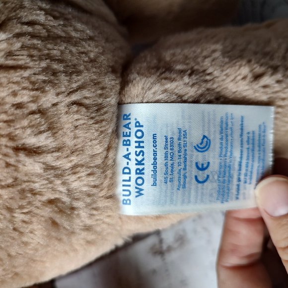 Build a Bear Bunny Lop Ear Rabbit Tan Pink Nose 16" Plush Stuffed Animal Easter - Picture 6 of 7